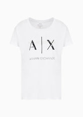 T-Shirt Women White Armani Exchange Camiseta